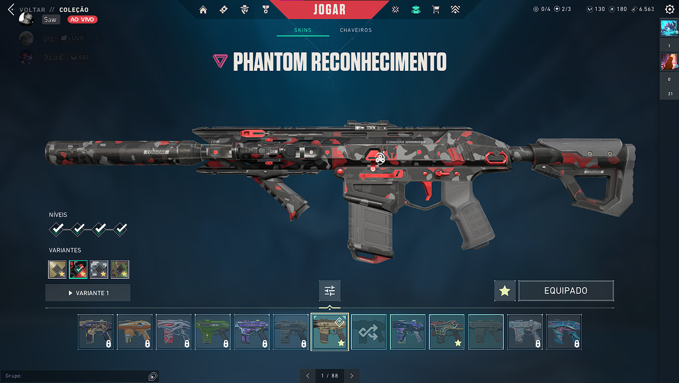CONTA VALORANT COM SKINS BOAS (+R$600 GASTOS)