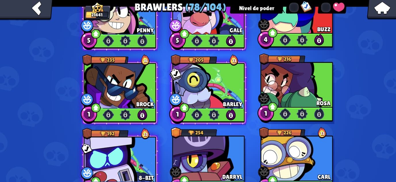 COMBO BRAWL STARS + CLASH ROYALE | 21K BS + 10.8K CR | Conta Supercell | +4 Anos