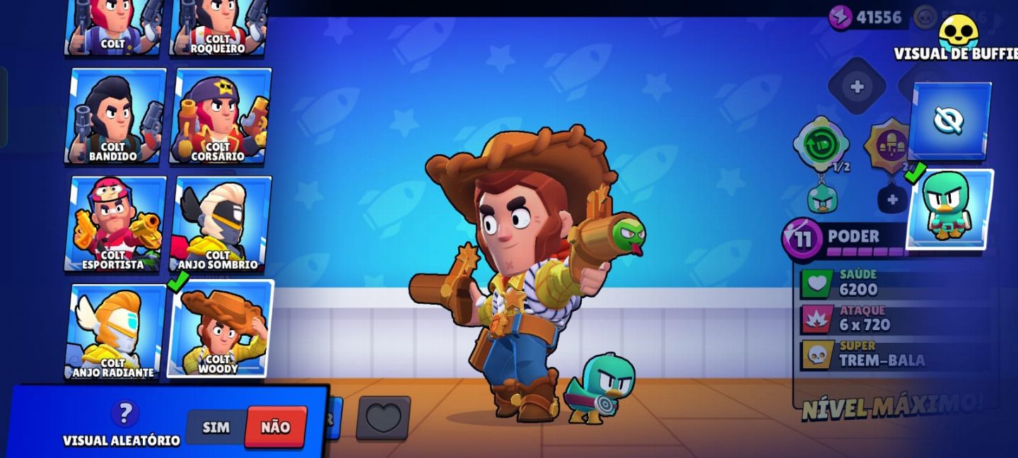 Conta Brawl Stars 61K, +590 gemas, +45k de ouro, Skins Raras, 107 Brawlers