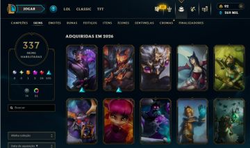 Conta League of Legends - Ex Mestre 600+ pdl 2025- 337 skins - lv 649