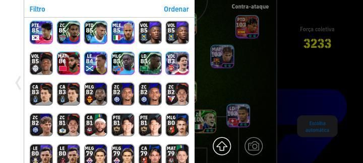 Ótima conta efootbal 3233, com o novo quaresma, Baresi,Maldini e companhia