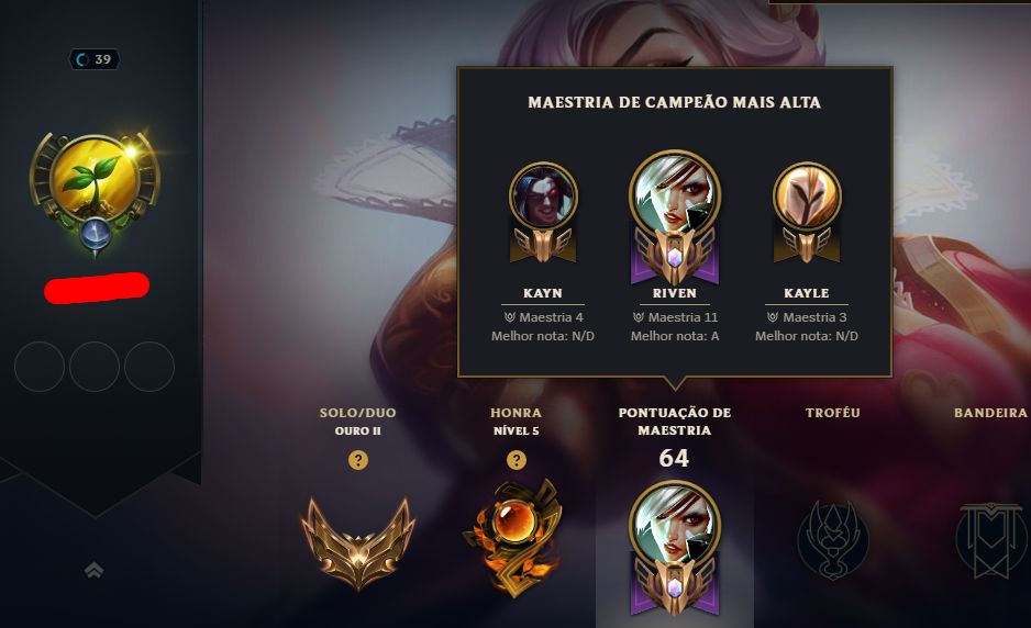 LEAGUE OF LEGENDS 46 SKINS NIVEL 39 OURO 2