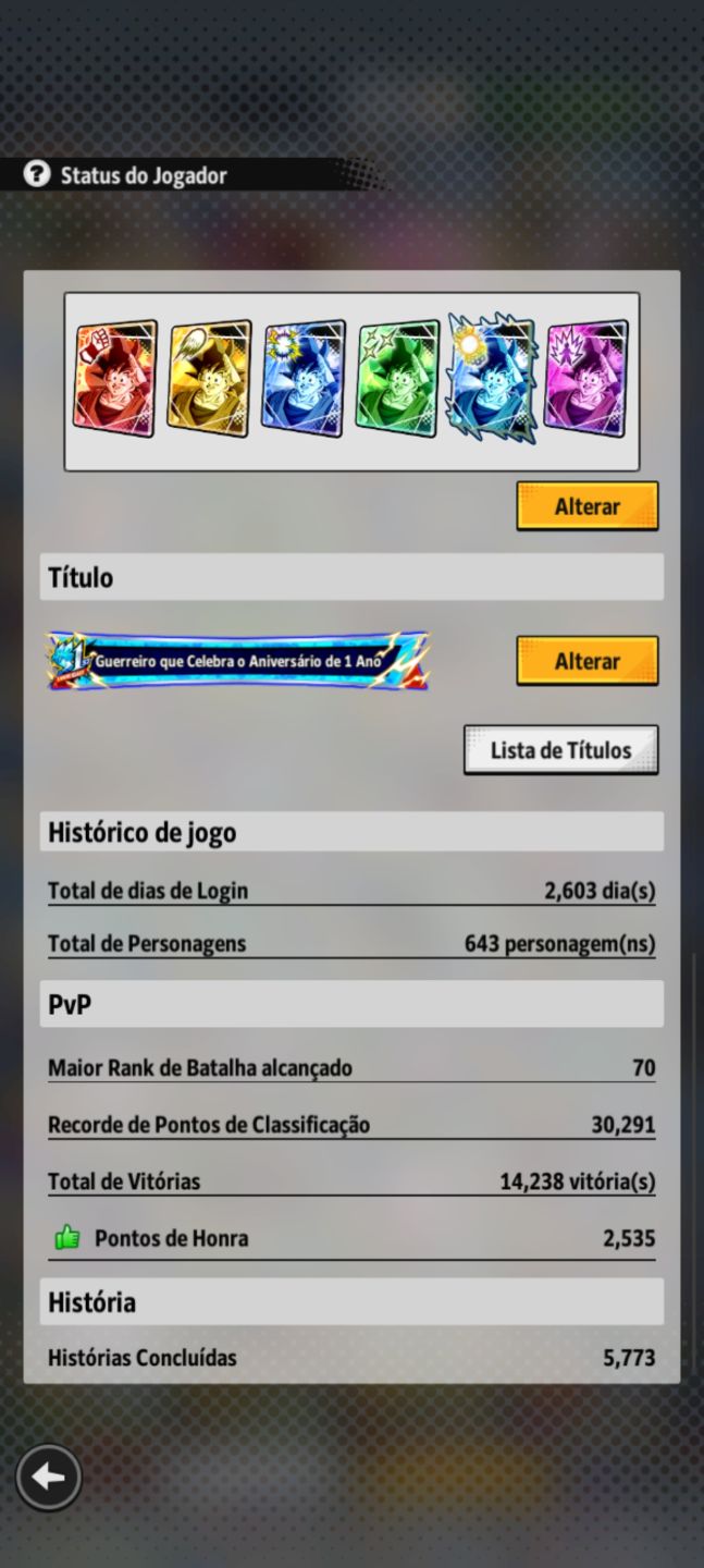 Conta end game lv654 (valor negociável)