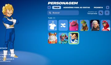 Conta Fortnite Vegeta c/ 550 v-bucks