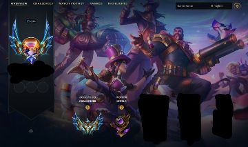 CONTA CHALLENGER SOLOQ BR 2400+ pdl TOP LANER + PASSE VALORANT