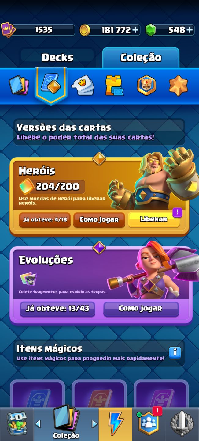 CONTA CLASH ROYALE MUITO UPADA EVO BARRIL DE GOBLINS