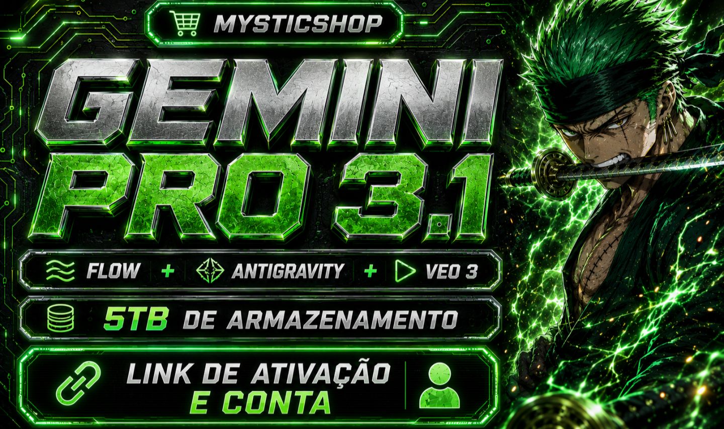 GEMINI PRO 3.1 + FLOW + VEO 3 / GOOGLE ONE 5TB | 1 MÊS (LINK)