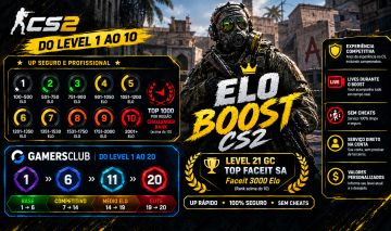 BOOST DE LEVEL GAMERSCLUB ou PREMIER CS2/CS - Up LEVEL GC