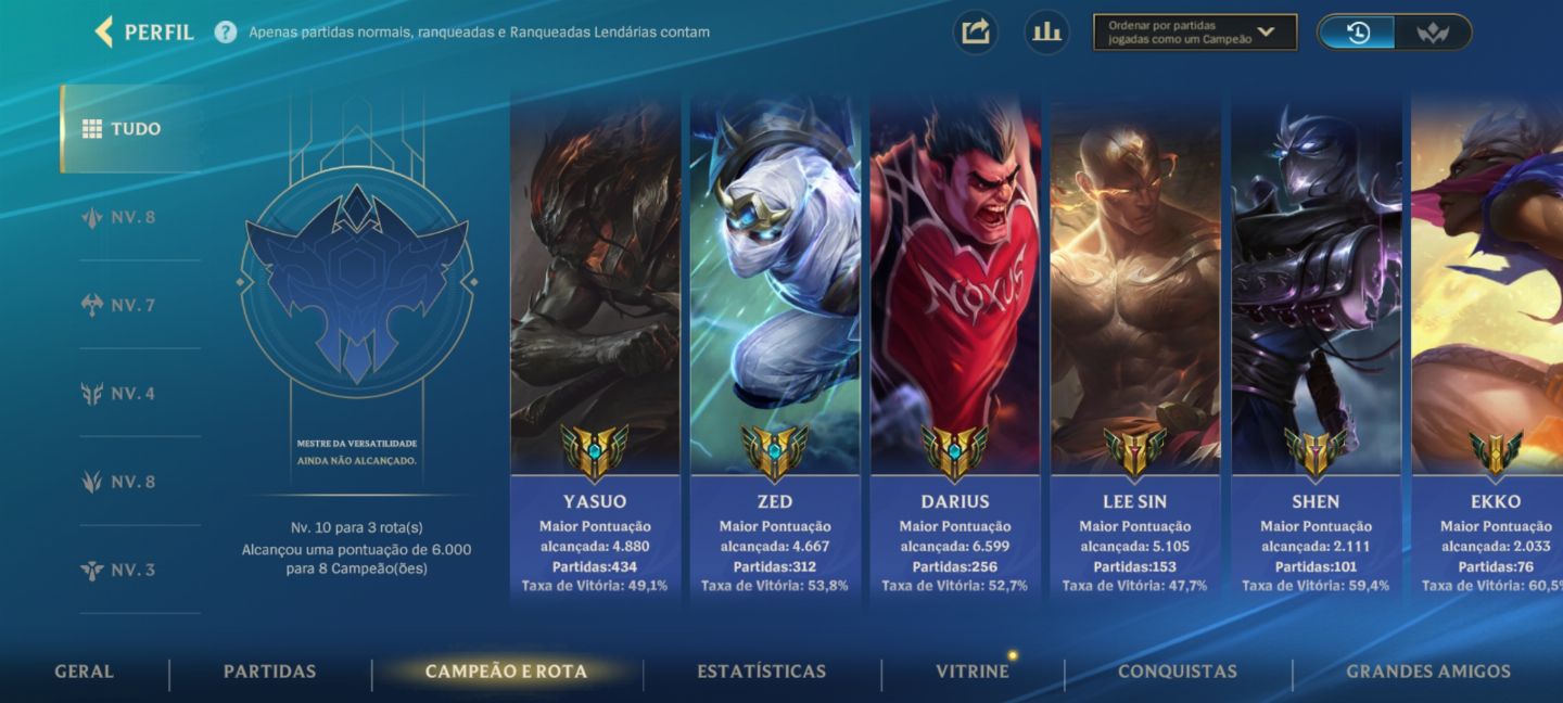 CONTA WILD RIFT 5 SKINS LENDÁRIAS FULL ACESSO