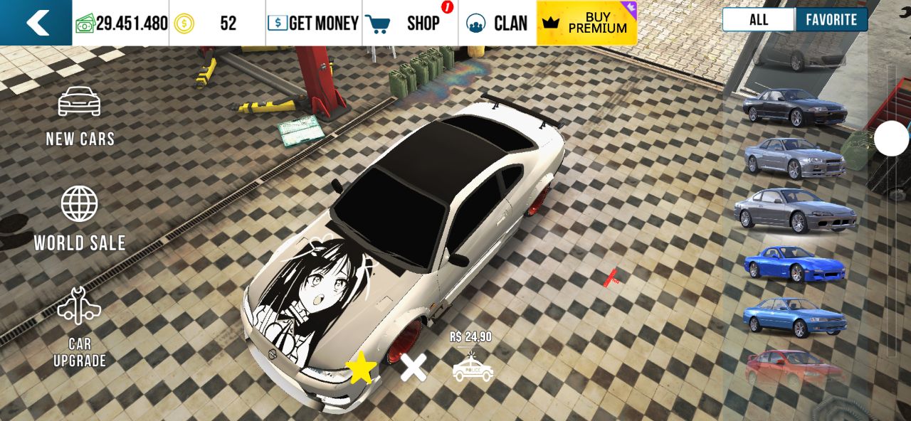 CARROS PERSONALIZADOS CAR PARKING 1 |PLOTAGEM DE ANIME, POLICIA, CORRIDA COM W16