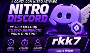 | MENOR PREÇO DO SITE | CONTA COM NITRO ATIVADA / FULL ACESSO