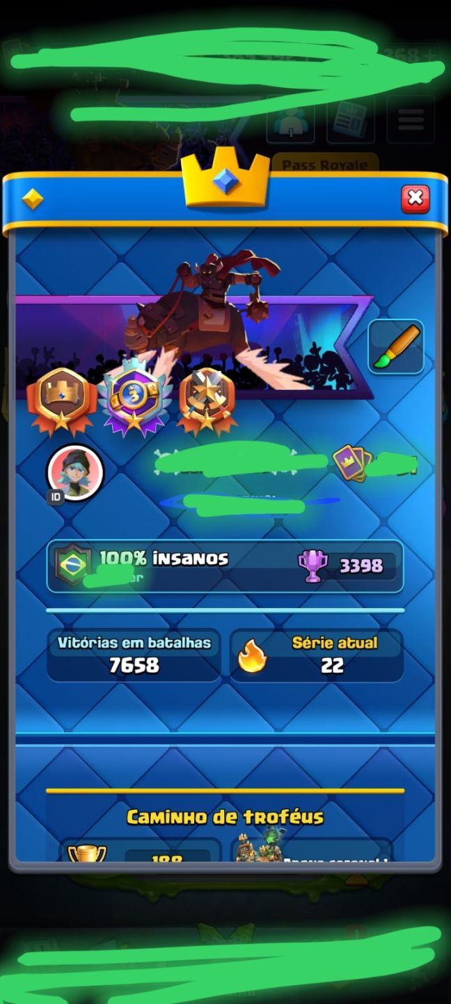Conta clash ROYALE com torre maximo 14mil trofeus