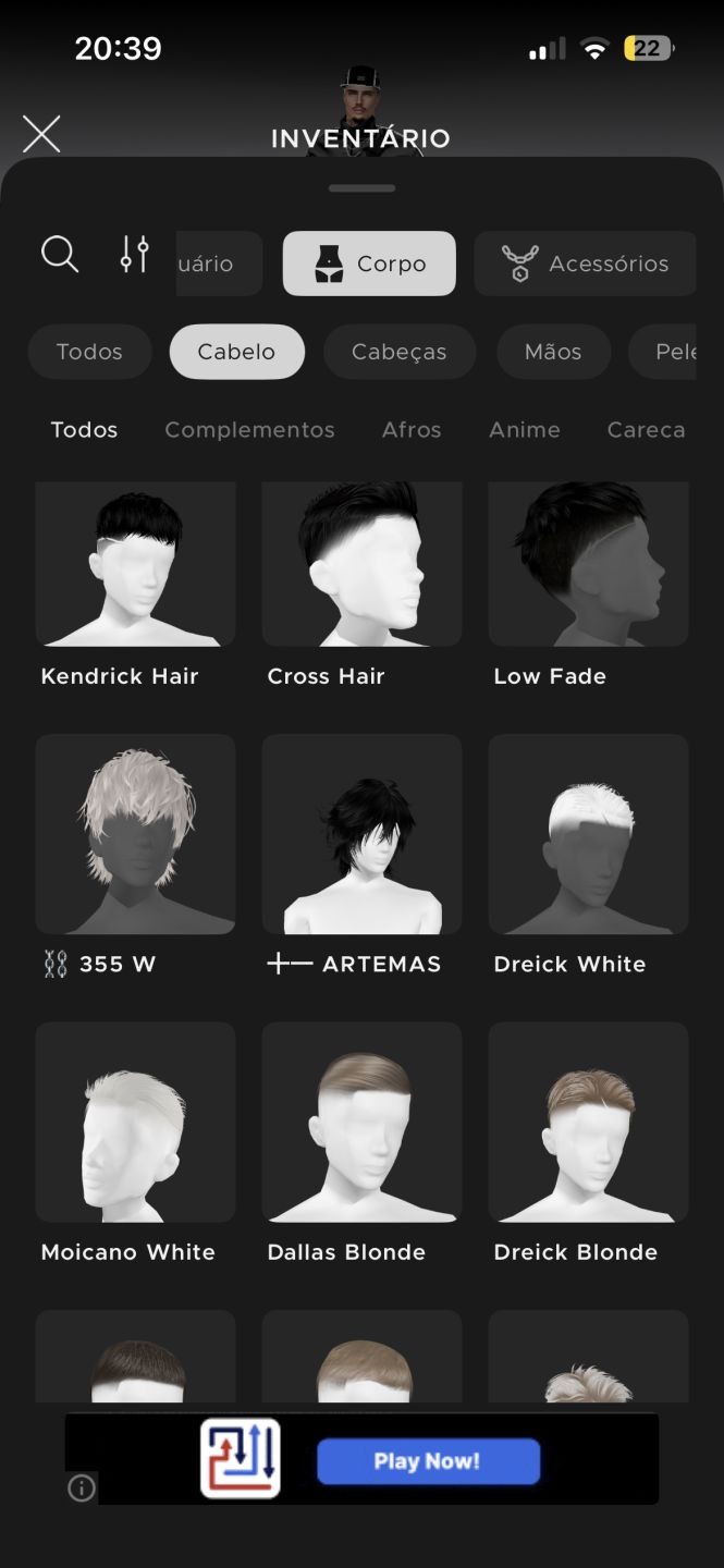 CONTA MASC IMVU AP + AGE