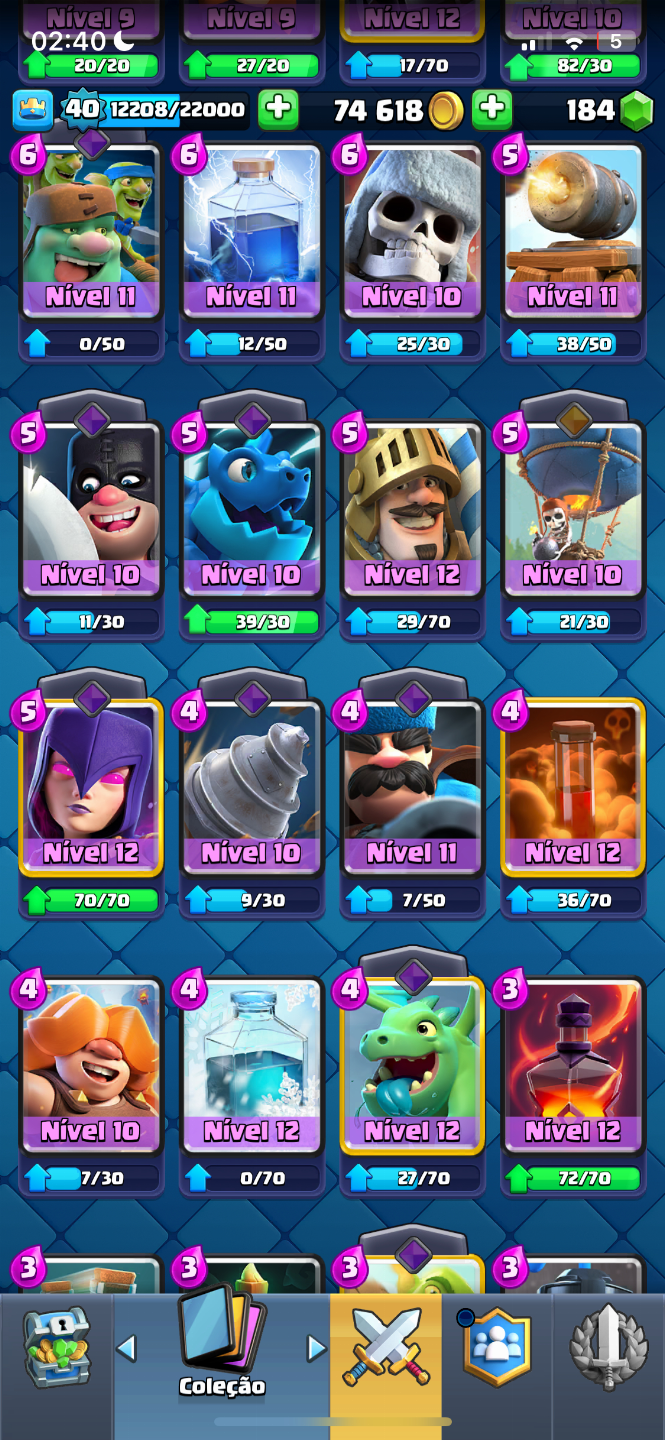Conta top CLASH ROYALE antiga mais de 10 anos
