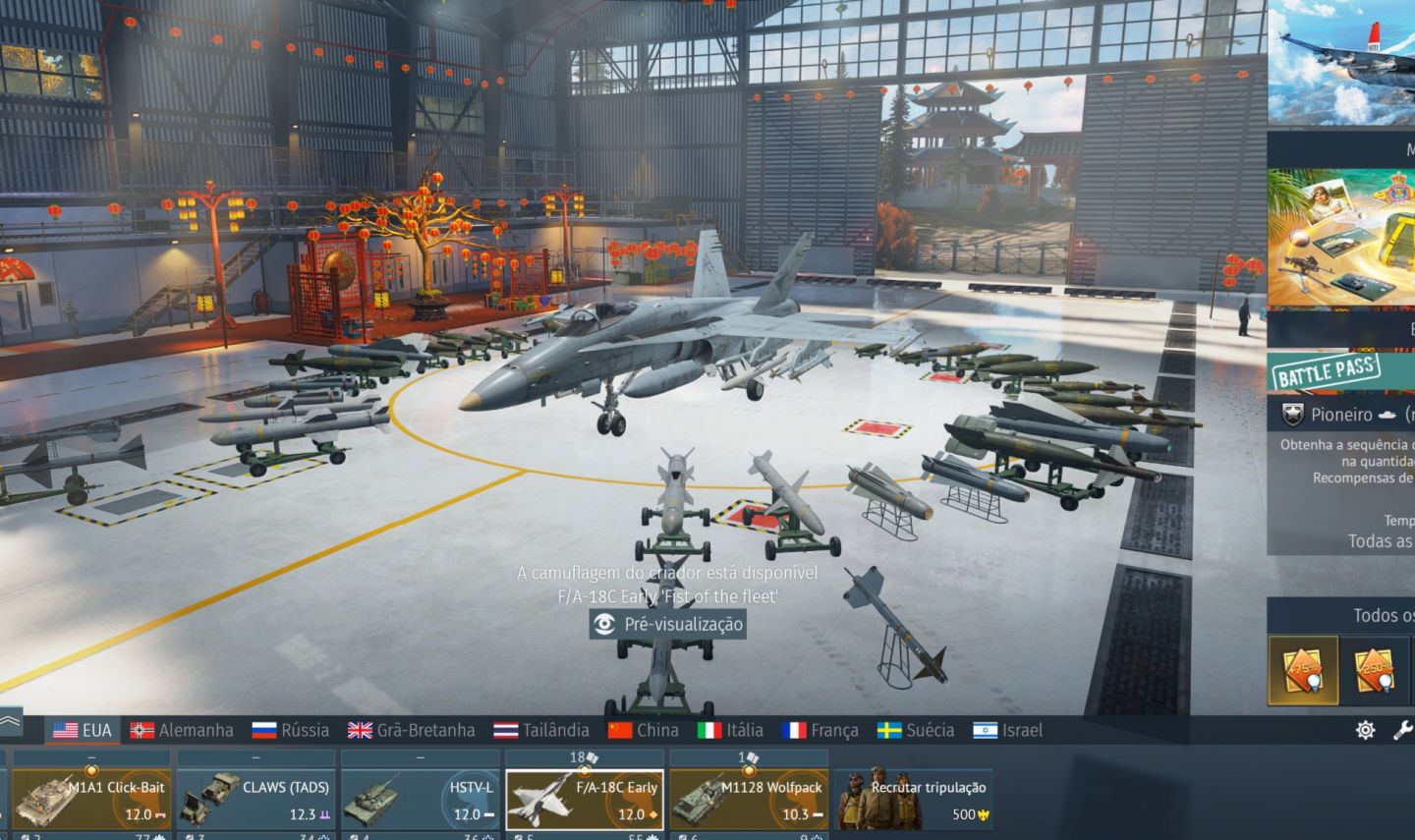 Conta War Thunder 50+ Veiculos Premium Avião e Tanque