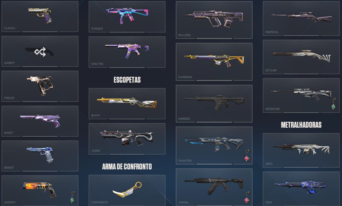 CONTA VALORANT BOA, VANDAL RENEGADO EX IMORTAL