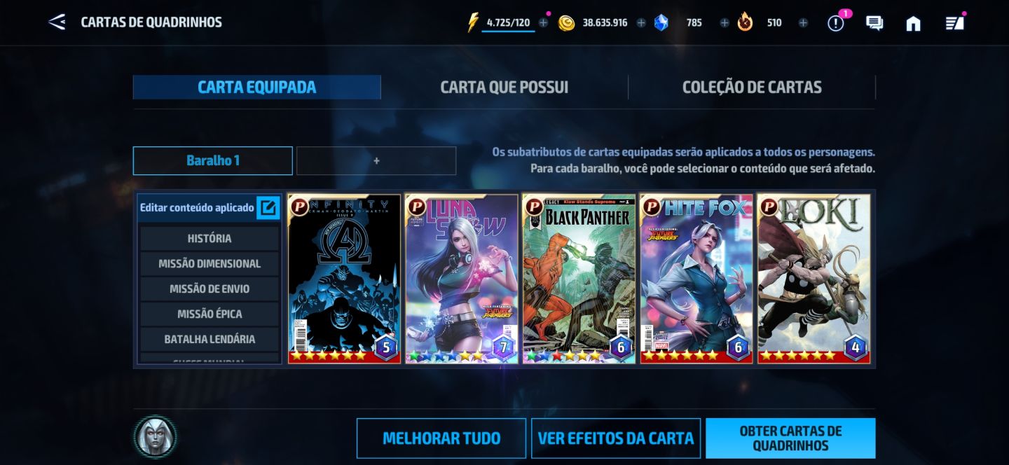 Conta de MFF intermediária