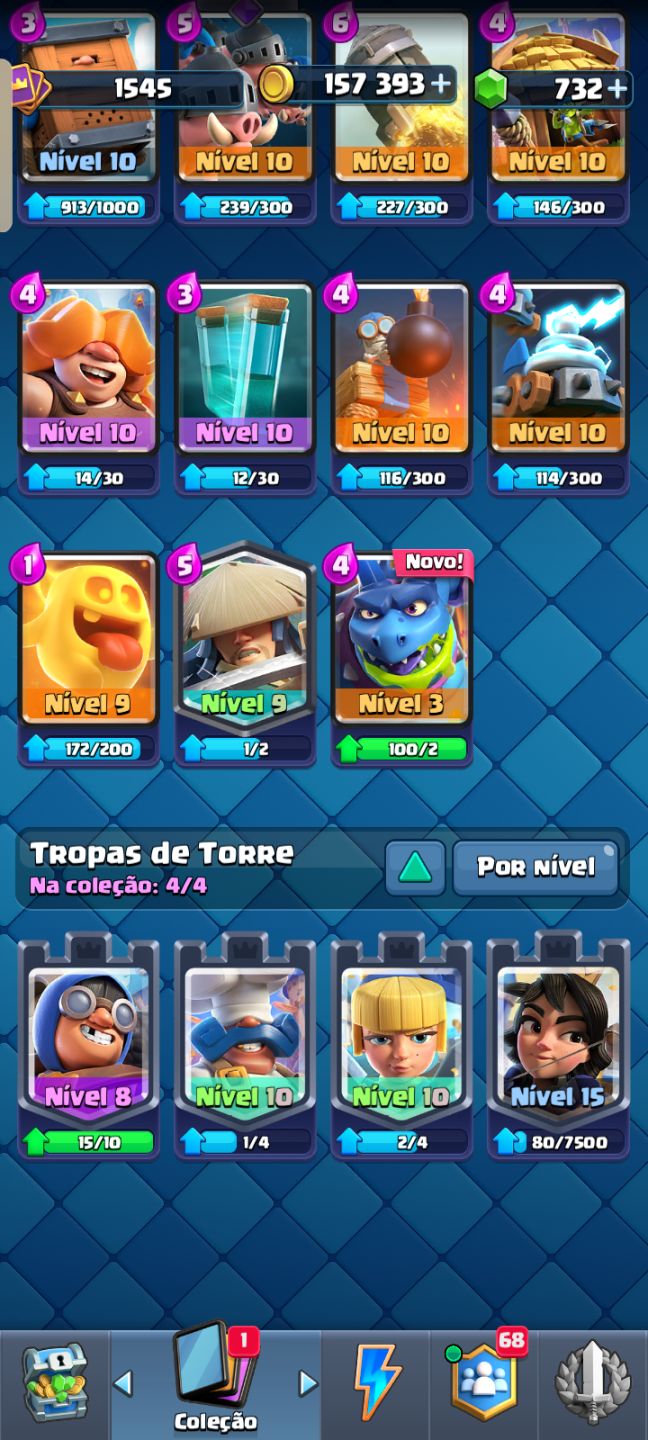Conta Clash Royale com 9 anos e 11k de troféus