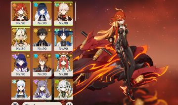 CONTA GENSHIN AR60 QUASE END GAME COM VARIOS PERSONAGENS METAS E ARMAS T5