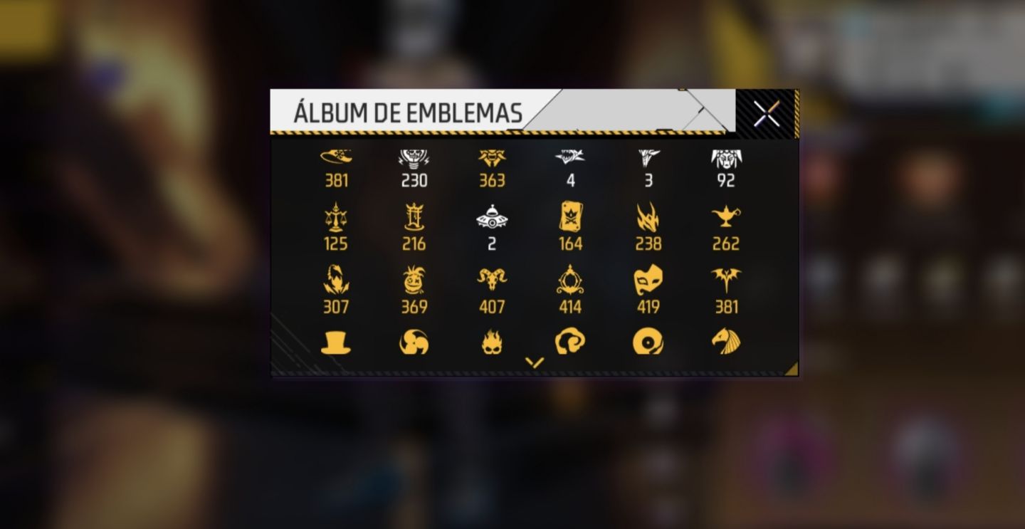 Conta de free fire gemada Skins evolutivas