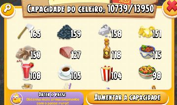 Nível 120+ 14k de celeiro 3k de silo