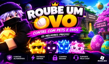 [CONTAS 100B+/s + PETS RAROS] Steal An Egg / Roube um Ovo | Contas & Itens TOP
