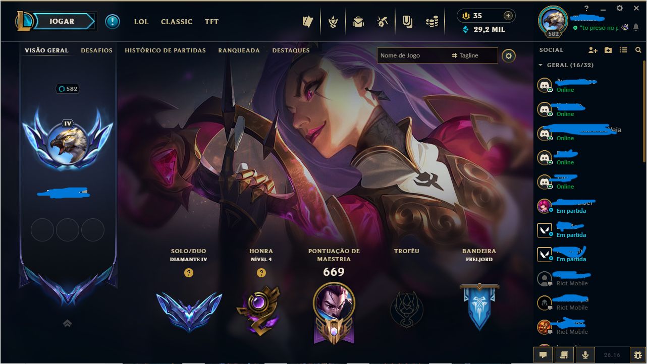 CONTA DE LOL E VAVA TODA SKIN QUE UM MONO MID VAI DESEJAR - FULL ACESSO