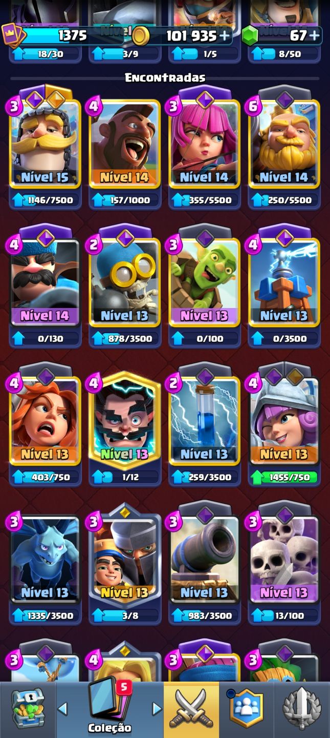 CONTA CLASH ROYALE - INTERMEDIÁRIA Arena Panquecas! Comece na vantagem!