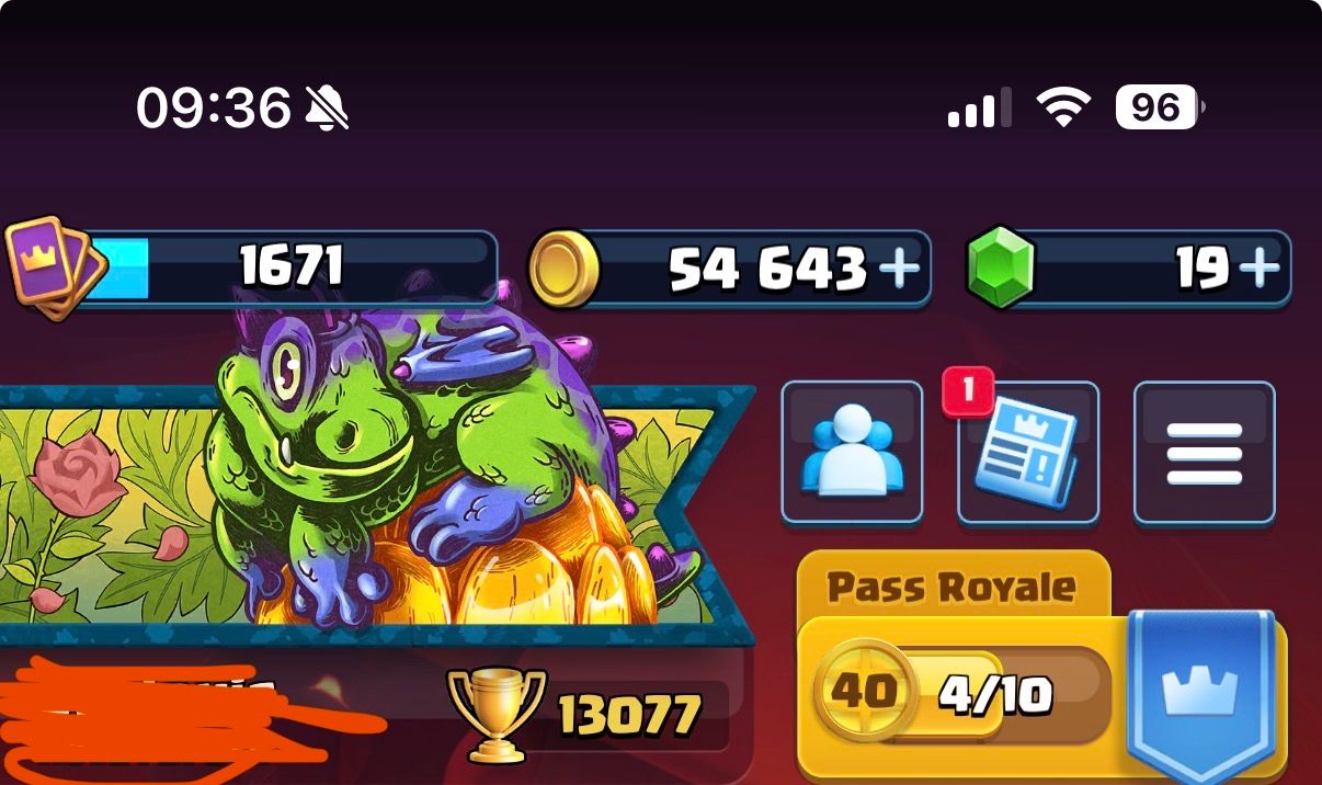 Conta Clash Royale