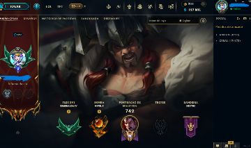 Conta League of Legends desde 2017