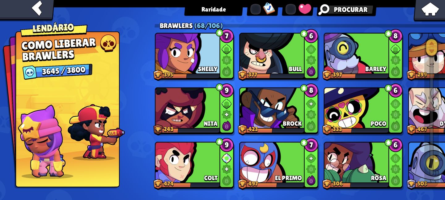 Conta de brawls muito top boa pra vc entra aí pra nós conversar conta top