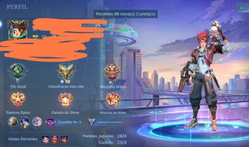 Conta atirador Smurf mobile Legends