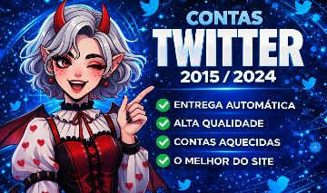 CONTAS TWITTER ANTIGAS DE 2015/2023 ( ENTREGA AUTOMATICA )