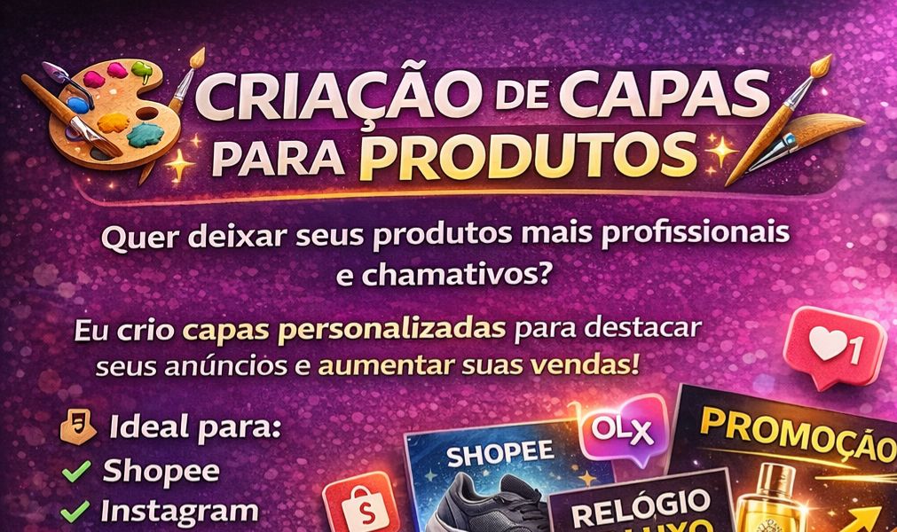 Crio capas personalizadas para o seu produto