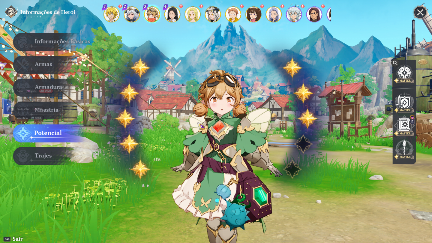 THE SEVEN DEADLY SINS conta com 99k de poder, 3 pets lendários, conta 100% F2P!!