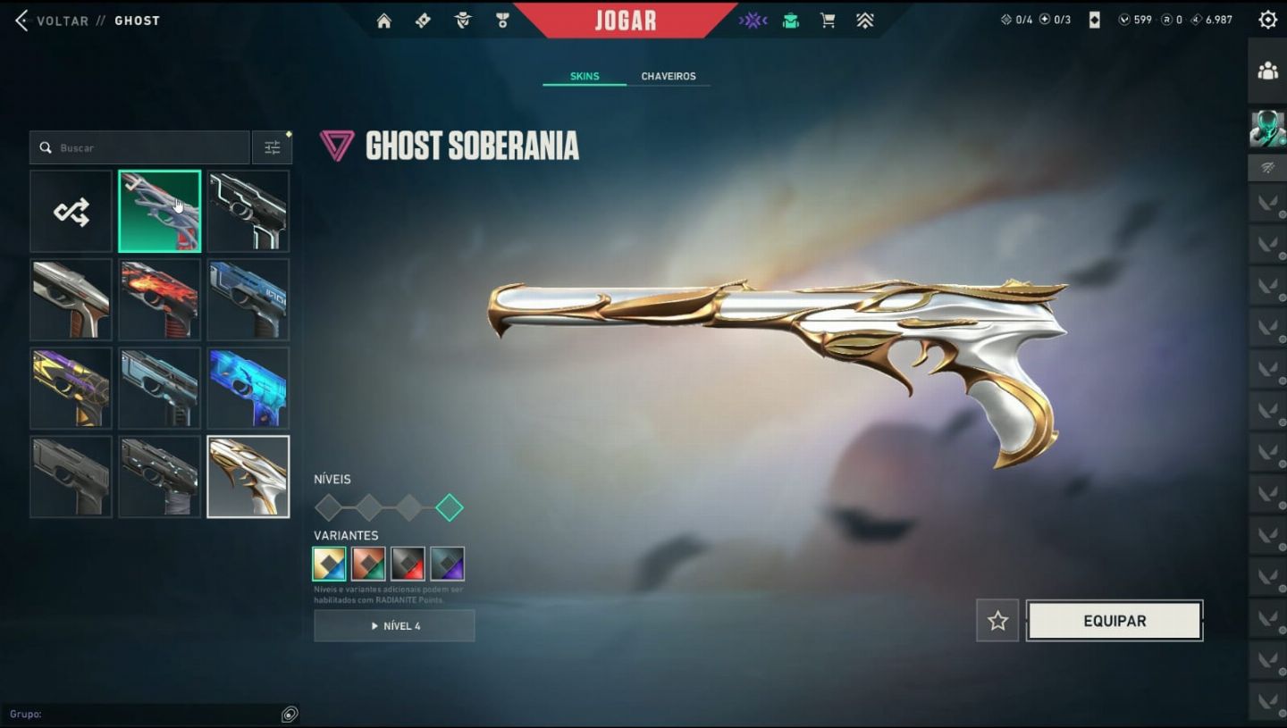 Conta valorant desde o Beta, mais de 2K em skins, ultimo elo ascendente 3