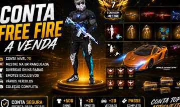 CONTA INSANA! TOP CRIMINAL DOURADO + 7x MESTRE + ANGELICAIS + MCLAREN + ARMA EVO