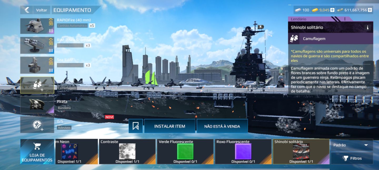 Conta de modern war ship