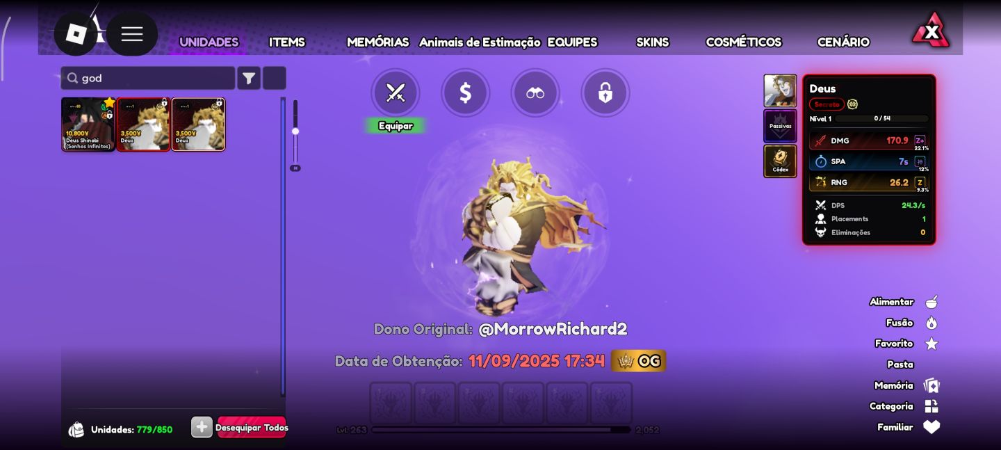 Personagem meta e limitados do anime vanguardas via trade
