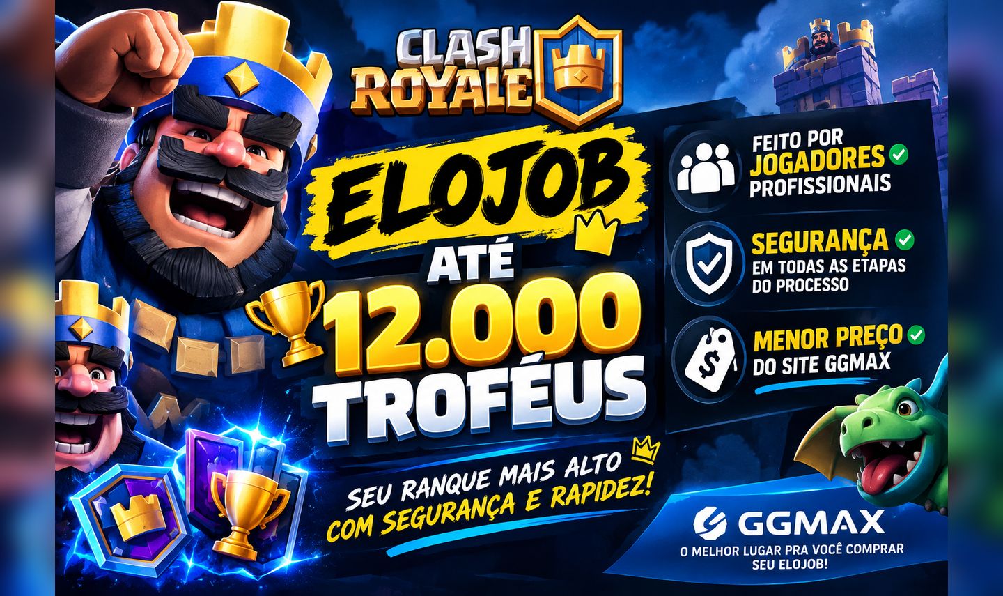 SUBO TROFÉUS NA SUA CONTA NO CLASH ROYALE 1K 2K 3K 10k 12k MELHOR PREÇO DA GGMAX