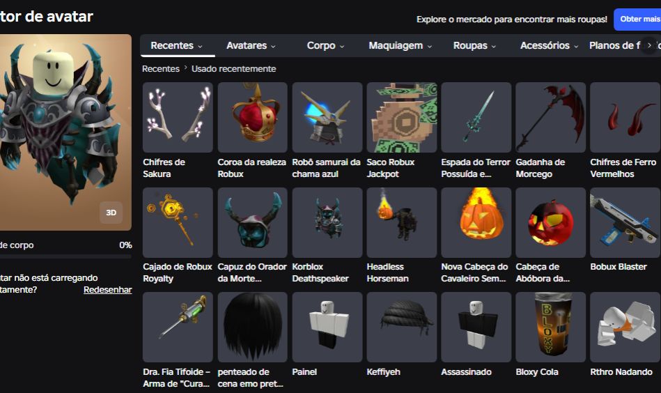 CONTA ROBLOX HEADLESS + KORBLOX + CLASSIC PUMPKIN 450K GASTOS 21 ANIMACOES FA!!!