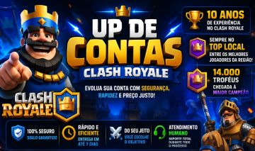 UPO SUA CONTA NO CLASH ROYALE - PREÇO PROMOCIONAL