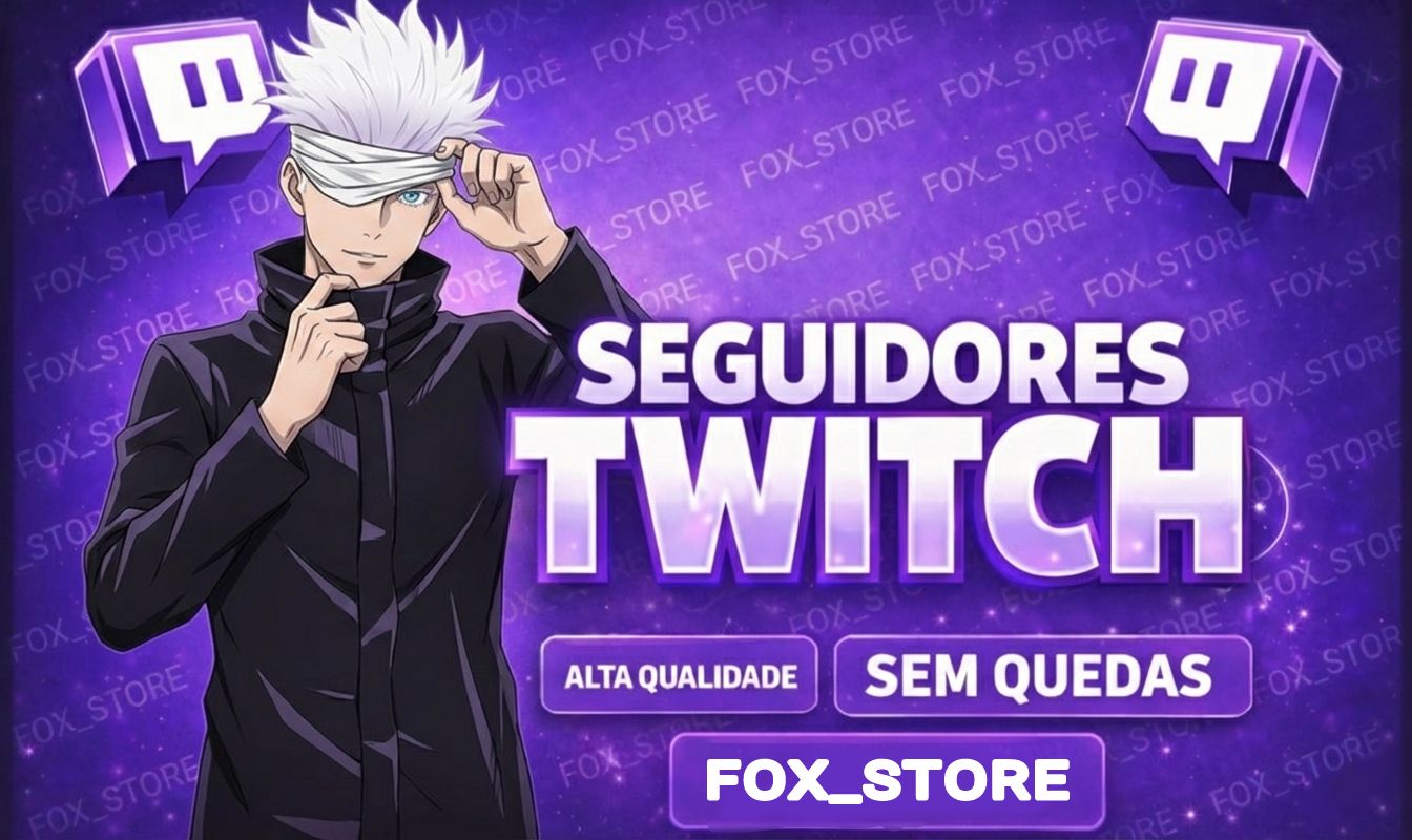 SEGUIDORES TWITCH - Entrega Rápida [MENOR PREÇO]