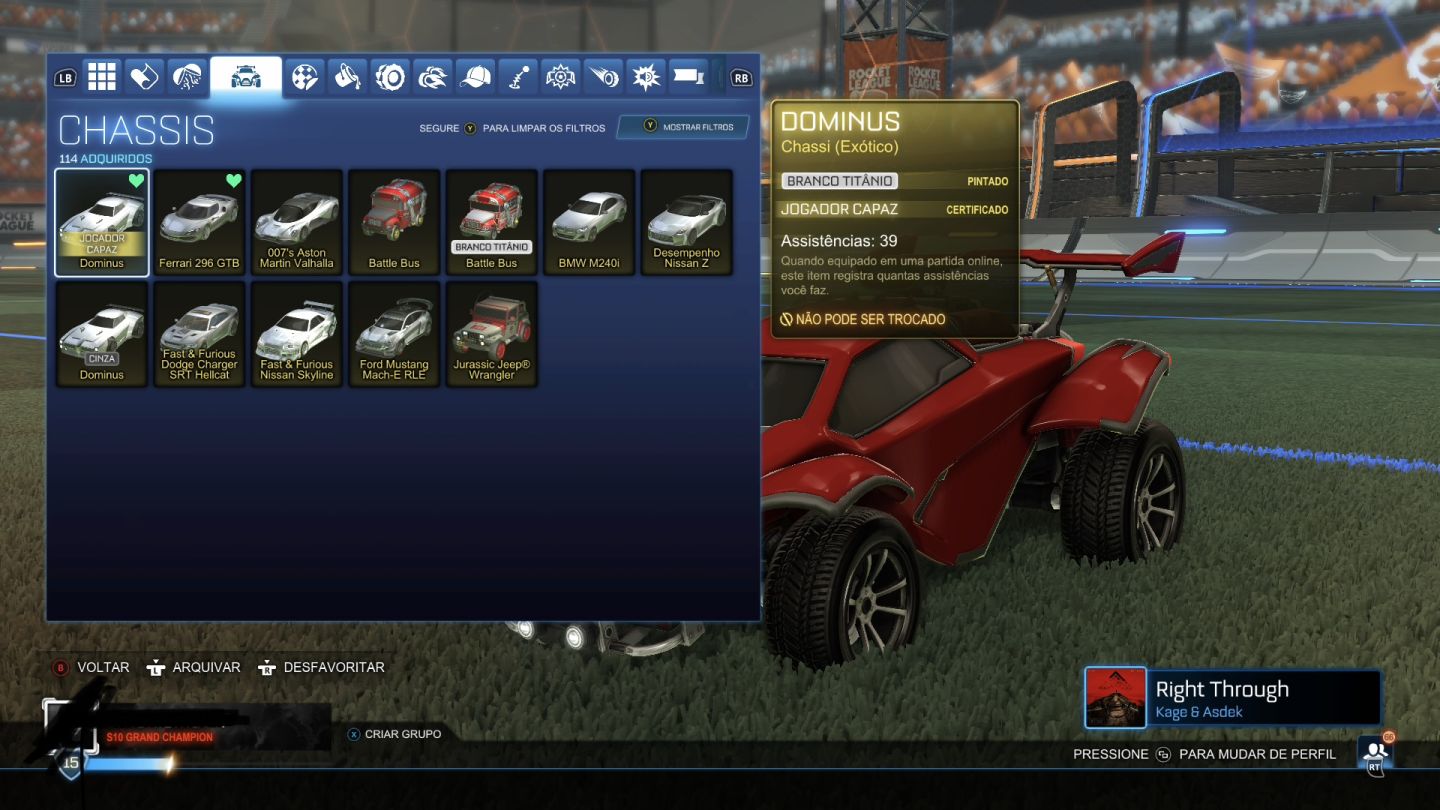 CONTA ROCKET LEAGUE TAGS GC E TURBINADA DE ITENS RAROS, OPORTUNIDADE PREÇO BOM!