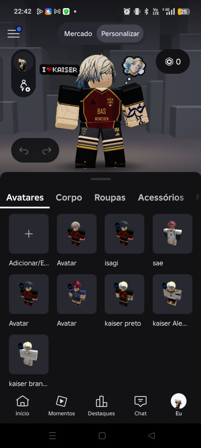 Conta de BLUE lock e Farm muito bom