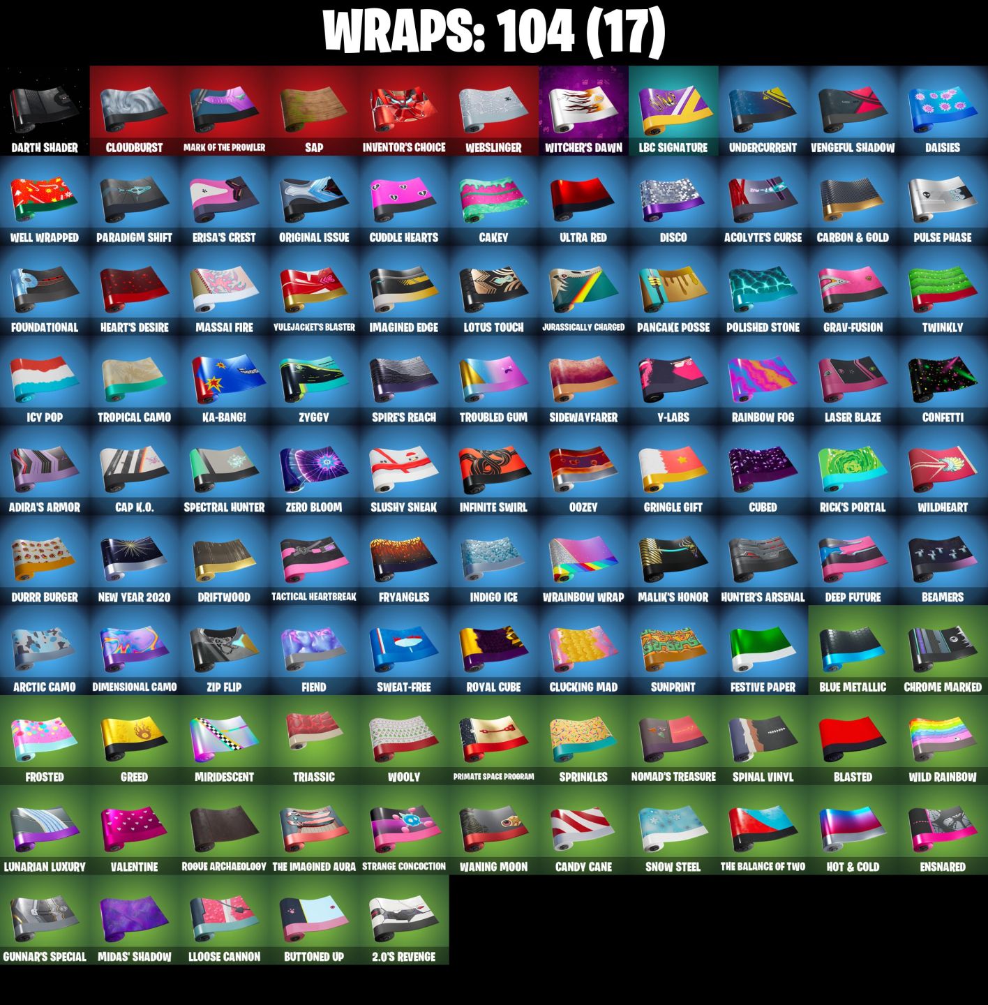 Conta Fortnite OG com Temporadas 4, 5, 6, 7, 8 | Ragnarok | Mako e 109 skins.