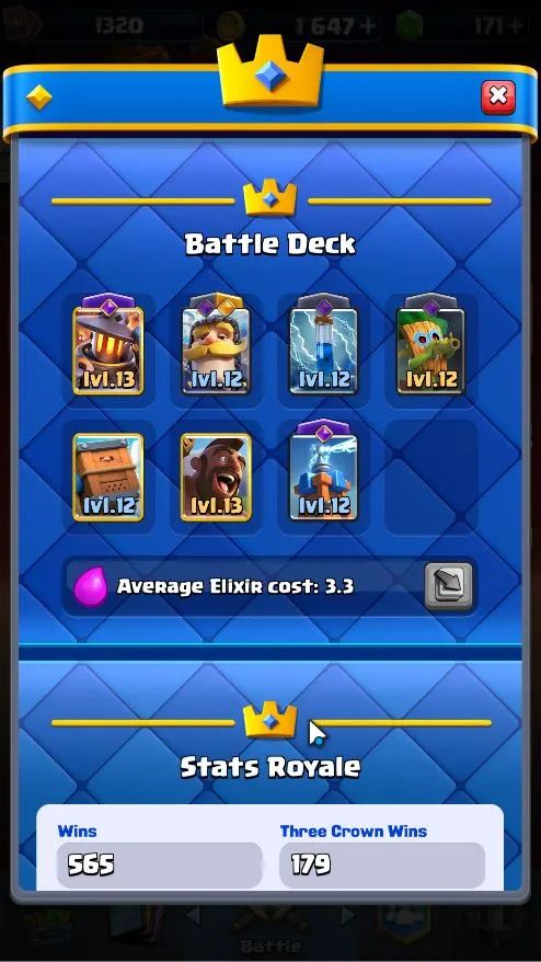 CONTA CLASH ROYALE 8.200+ TROFÉUS | 121/122 CARTAS | MEGA CAVALEIRO LVL 13