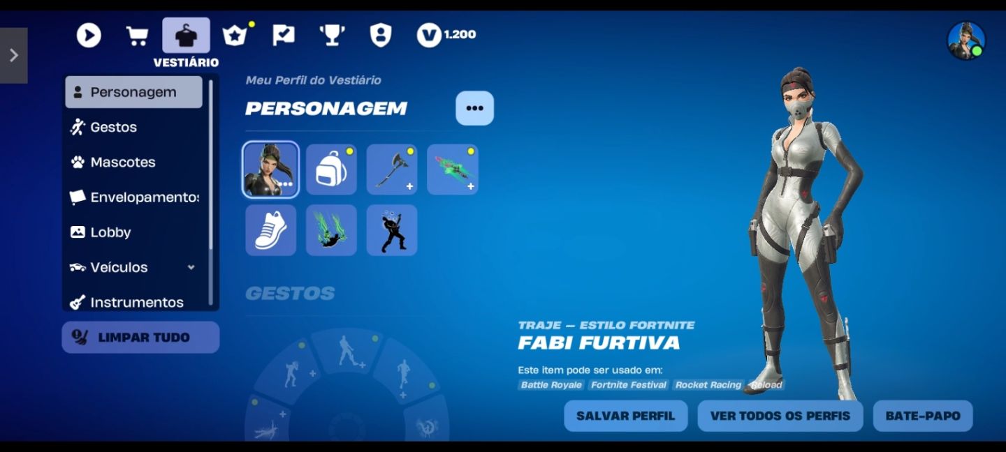 Conta de fortnite com clubes