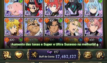 CONTA ENDGAME 7DS | 17.4M CC CONTA | ODIN UR MAX | +1000 DIAMANTES | DIVERSOS LR