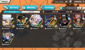 Bounty Rush 7 EX Bonnika + Zoro/Sanji B3/B4 + Luffy Nika v2 B3/B4 OP ACCOUNT